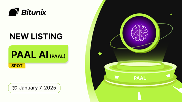 لورس :ارز دیجیتال   $PAAL، اکوسیستم هوش مصنوعی، در صرافی بیت‌یونیکس لیست شد.