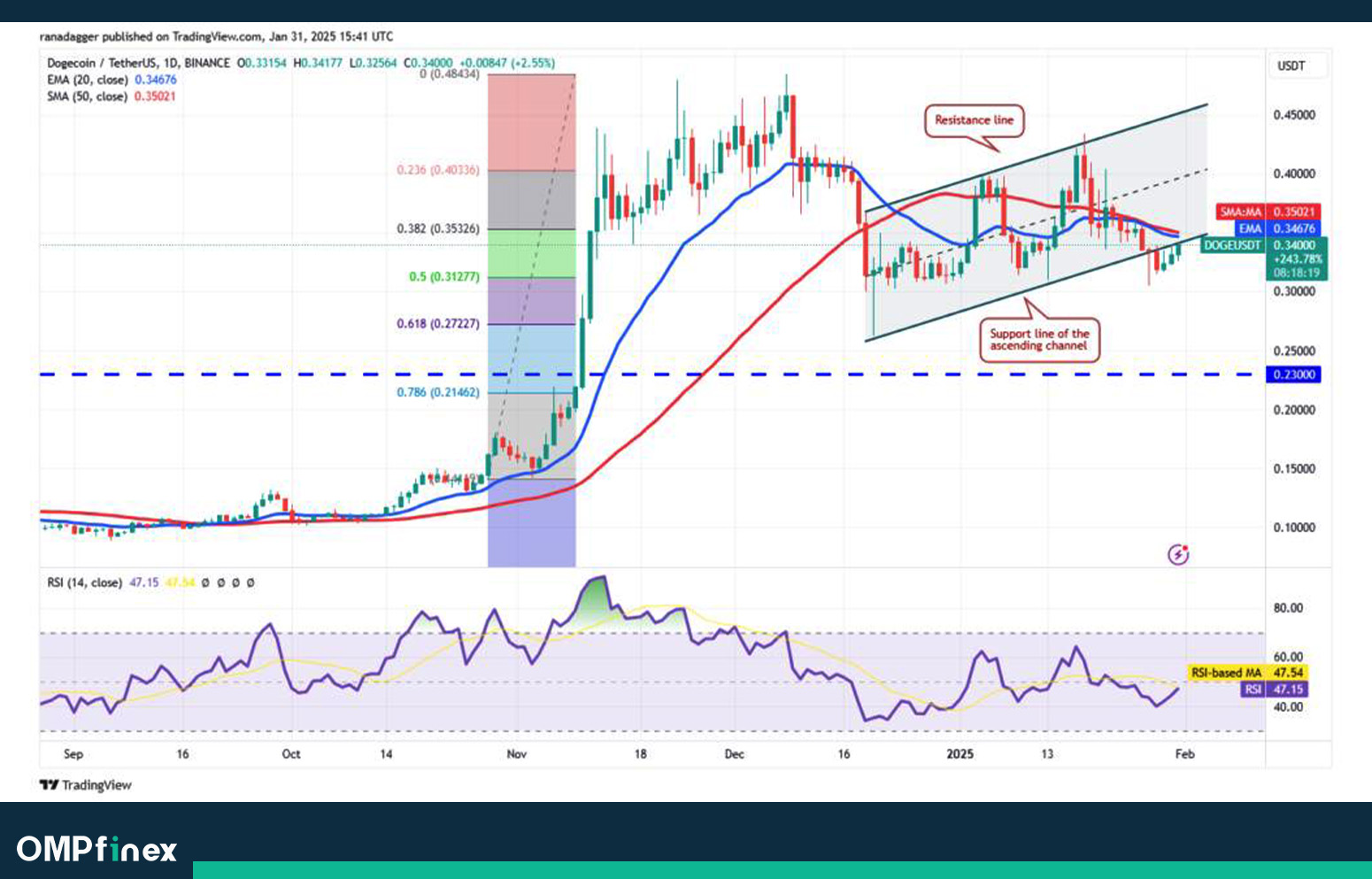 تحلیل دوج کوین امروز ۱۳ بهمن؛ آیا حمایت DOGE عمل می‌کند؟