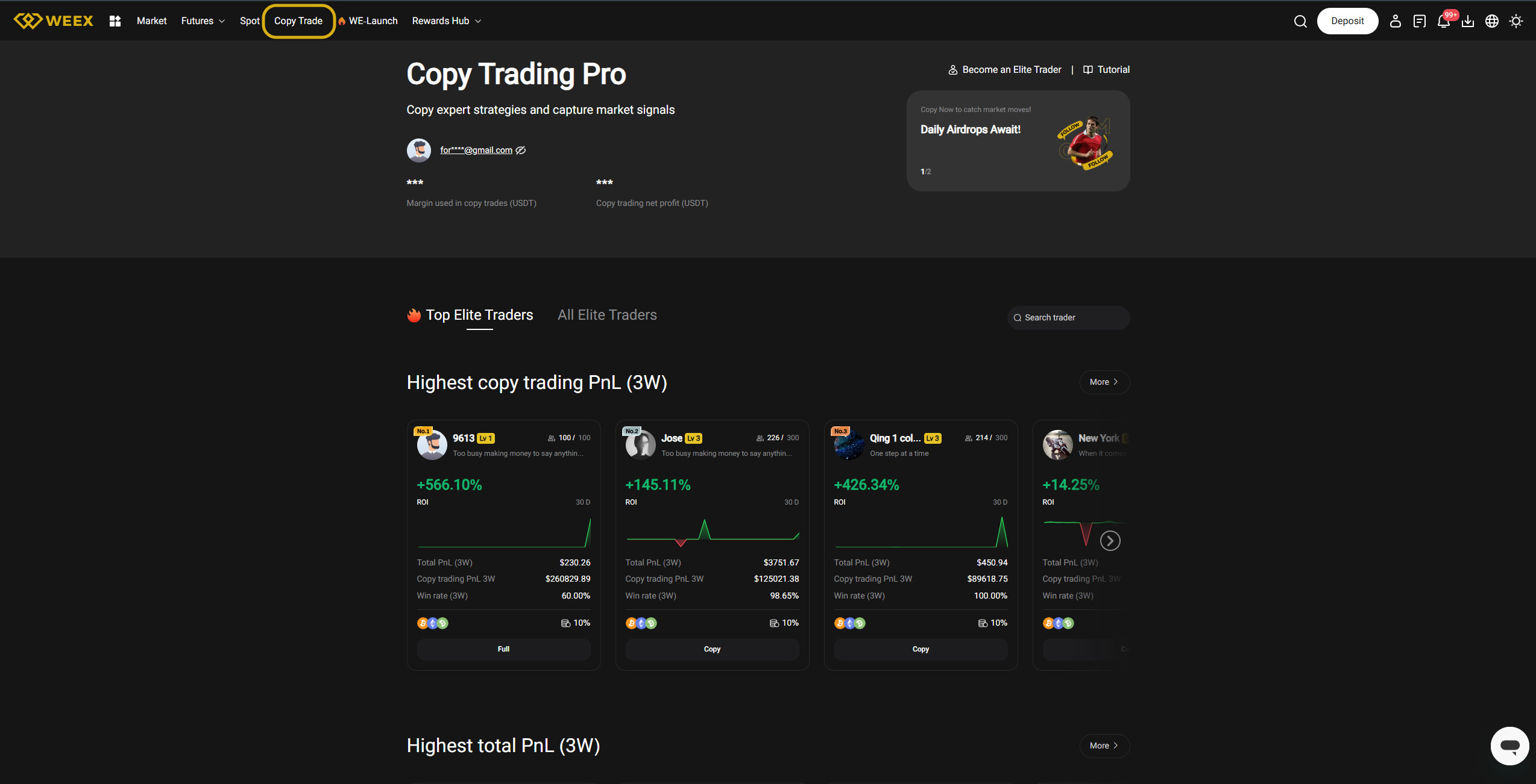 آموزش کپی ترید صرافی ویکس