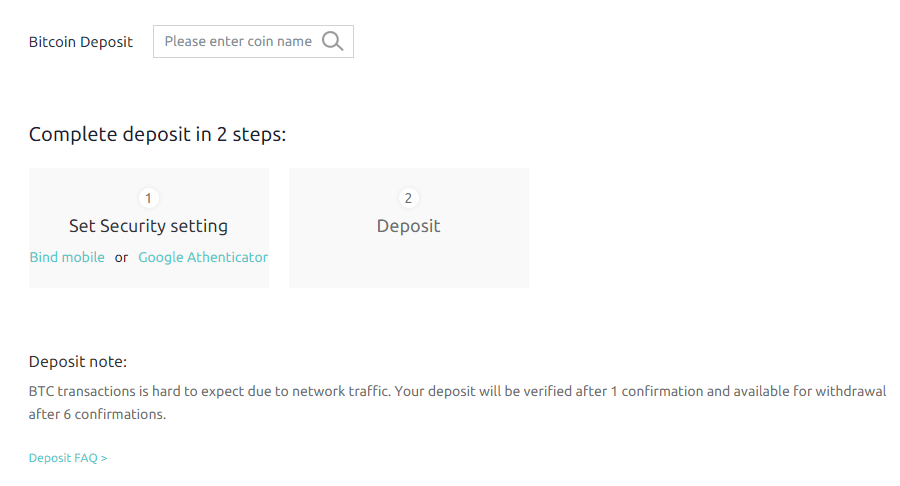 نحوه واریز کوین در صرافی CoinEx
