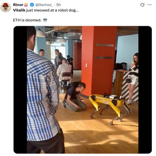 ethereum-founder-vitalik-buterin-interaction-robot-crypto-industry-frenzy-