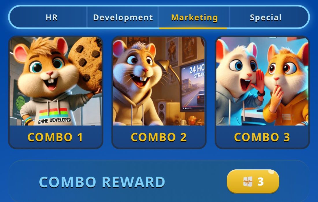 لورس :کارت های امروز همستر کامبت ۵ فروردین (بازی جدید Hamster GameDev)