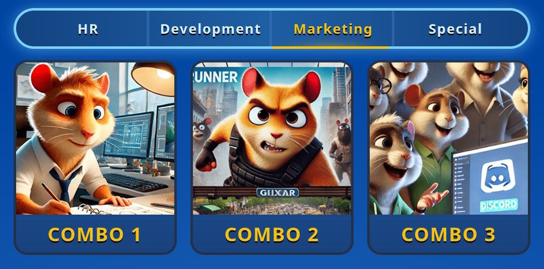 لورس :کارت های امروز همستر کامبت ۶ فروردین (بازی جدید Hamster GameDev)