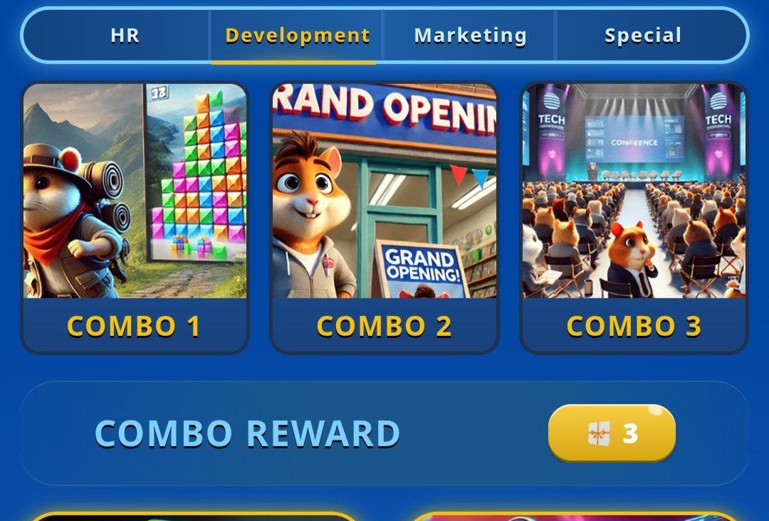 کارت های امروز همستر کامبت ۱۰ فروردین (بازی جدید Hamster GameDev)