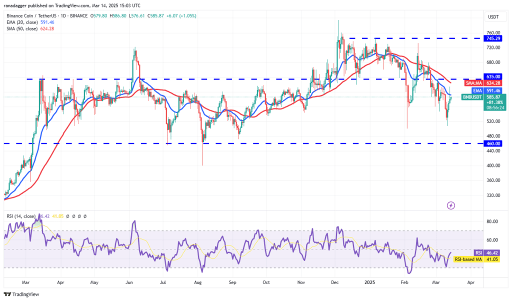 لورس :تحلیل بایننس کوین (BNB) امروز ۲۵ اسفند ۱۴۰۳