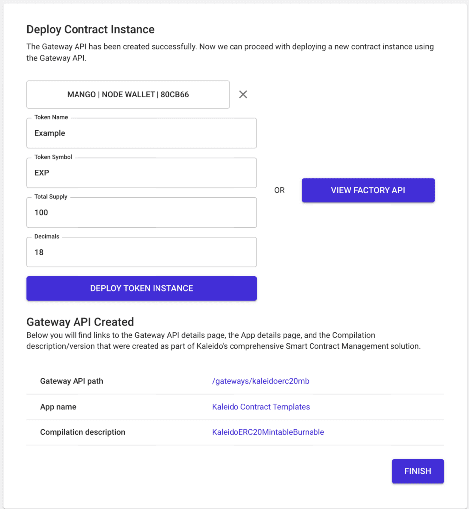پیادهسازی قرارداد فوری