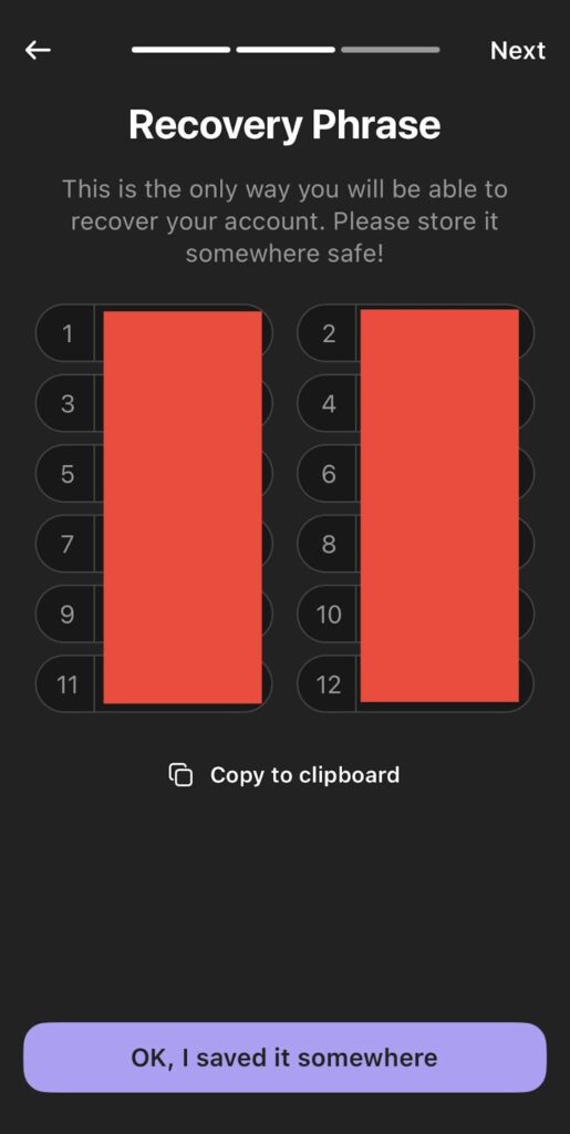 یادداشت عبارت بازیابی