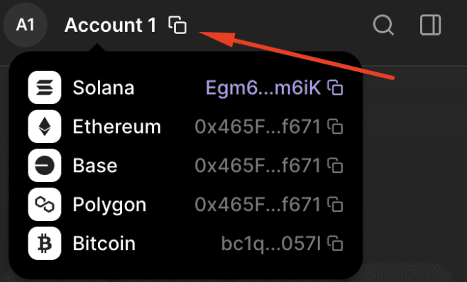 حساب‌های متعدد در کیف پول فانتوم