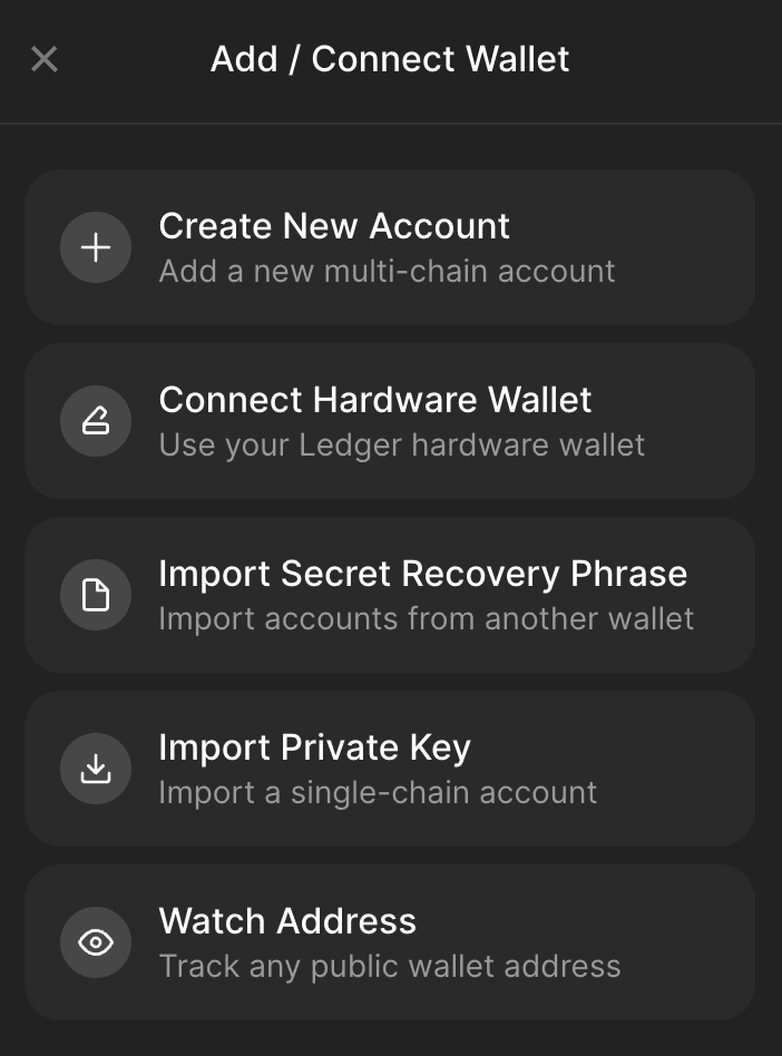 حساب چندزنجیره‌ای در فانتوم