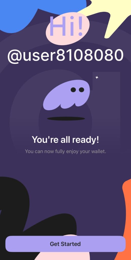 اتمام ساخت حساب کاربری در کیف پول فانتوم