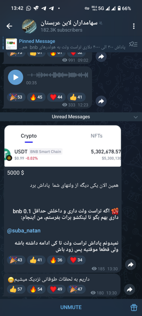 کانال تلگرام سهامداران لاین عربستان 