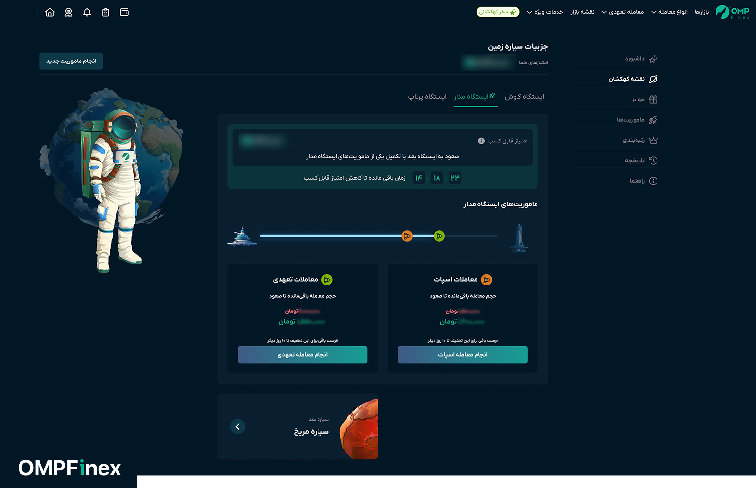 سیستم رتبه‌بندی در باشگاه مشتریان او ام پی فینکس