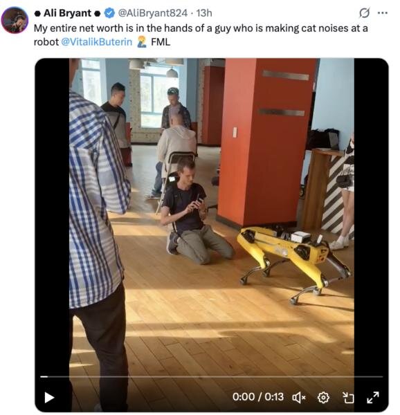 و سقوط قیمت اتریوم پس از انتشار ویدیوی جنجالی ویتالیک بوترین