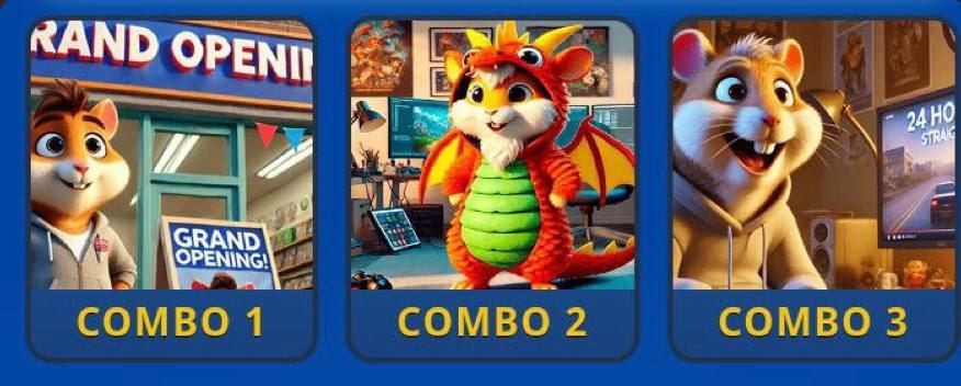 لورس :کارت های امروز همستر کامبت ۲۱ فروردین (بازی جدید Hamster GameDev)