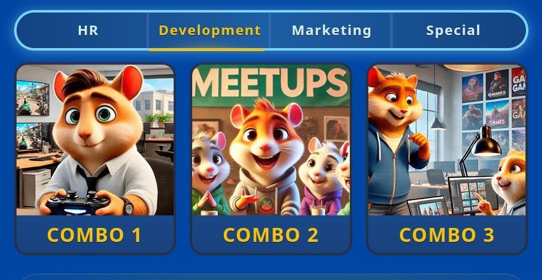 کارت های امروز همستر کامبت ۲۳ فروردین (بازی جدید Hamster GameDev)