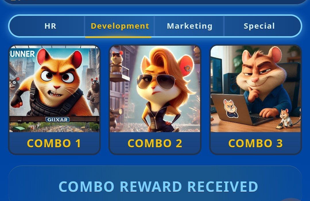 لورس :کارت های امروز همستر کامبت ۵ اردیبهشت (بازی جدید Hamster GameDev)