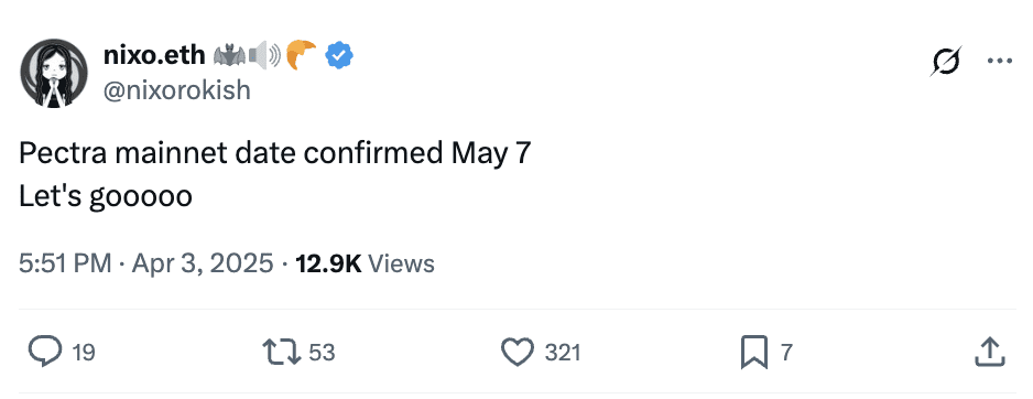 لورس :ارتقای اتریوم به ۷ مه (۱۷ اردیبهشت) موکول شد