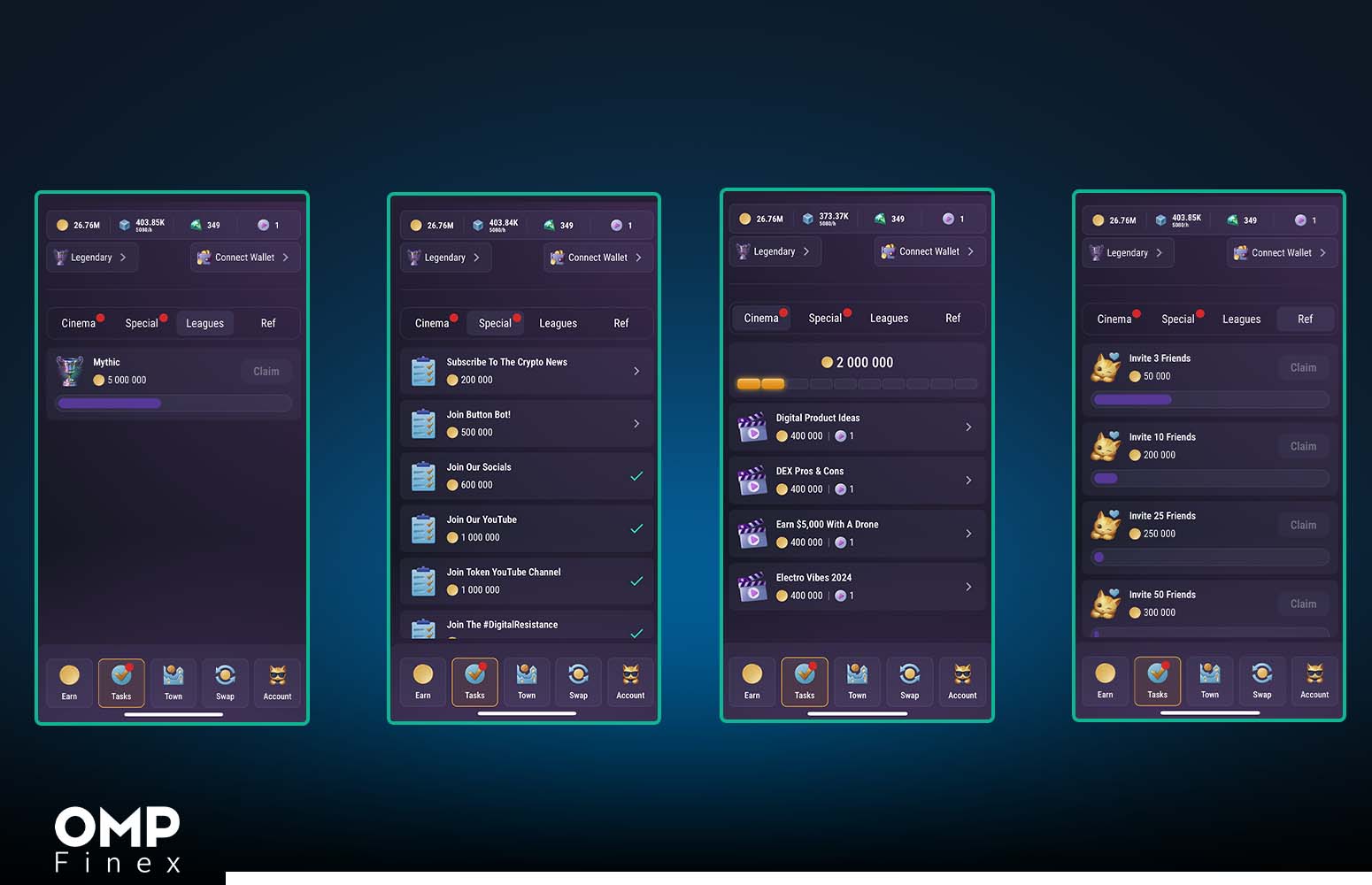 تپ سواپ چیست؟ آشنایی با بازی و ارز دیجیتال tap swap