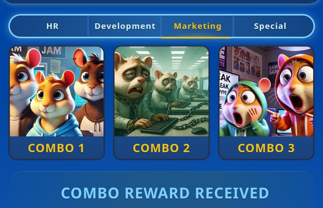 لورس :کارت های امروز همستر کامبت ۱ اردیبهشت (بازی جدید Hamster GameDev)