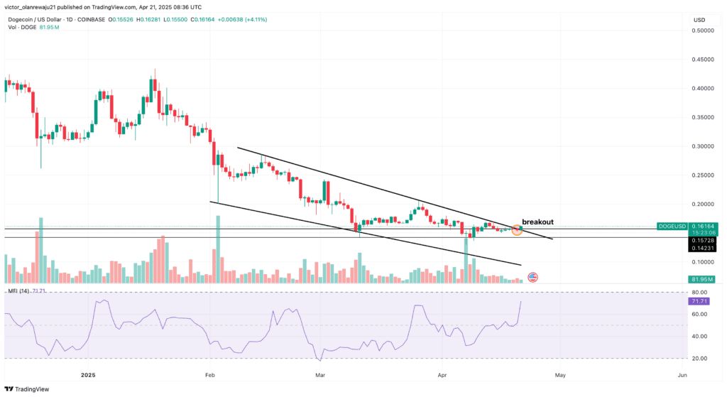 نمودار قیمت دوج کوین