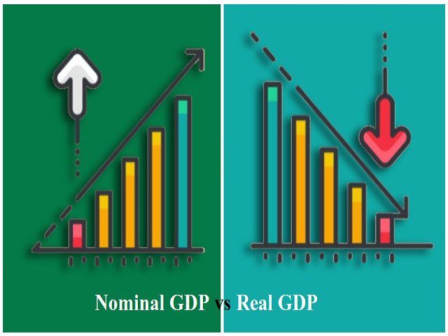 مقایسه GDP اسمی با GDP واقعی