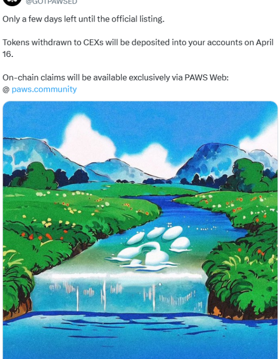 لورس :تاریخ لیست شدن توکن پاز (PAWS) مشخص شد