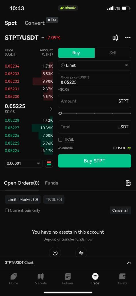 Ultra تریدینگ ویو در موبایل بیت یونیکس