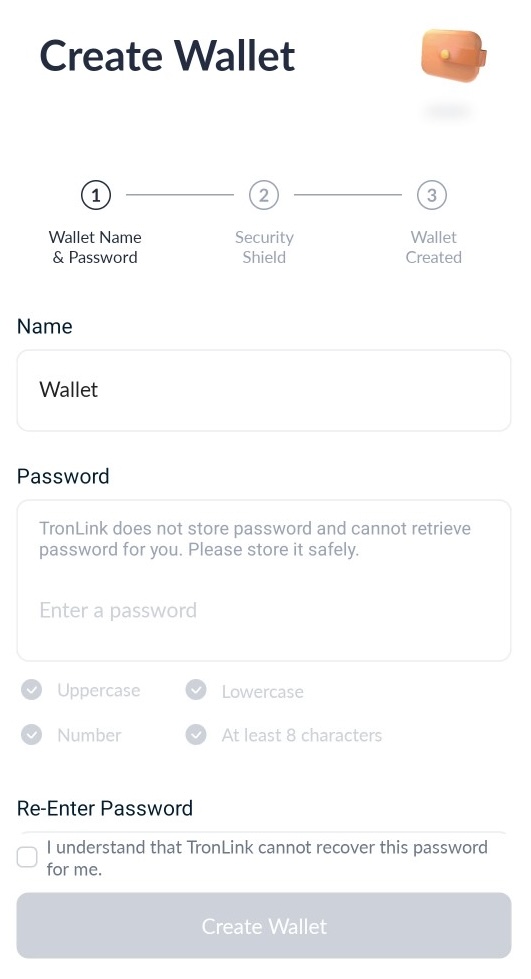 ساخت والت ترون لینک