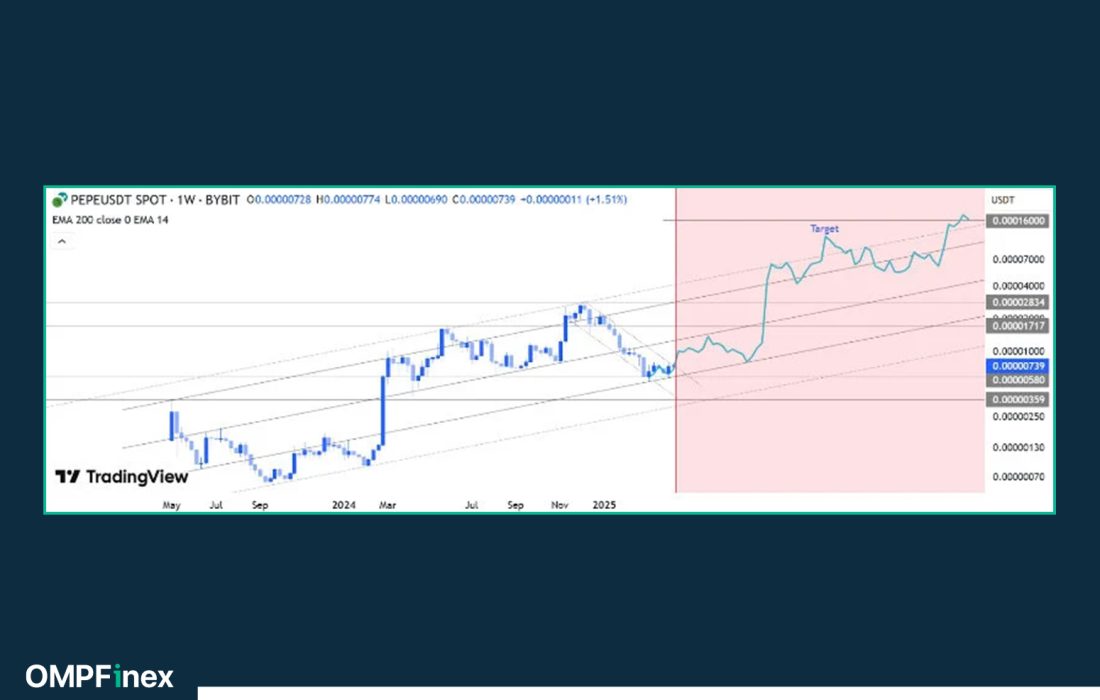 لورس :تحلیل قیمت پپه؛ آیا PEPE در سال ۲۰۲۵ به اوجهای جدید خواهد رسید؟