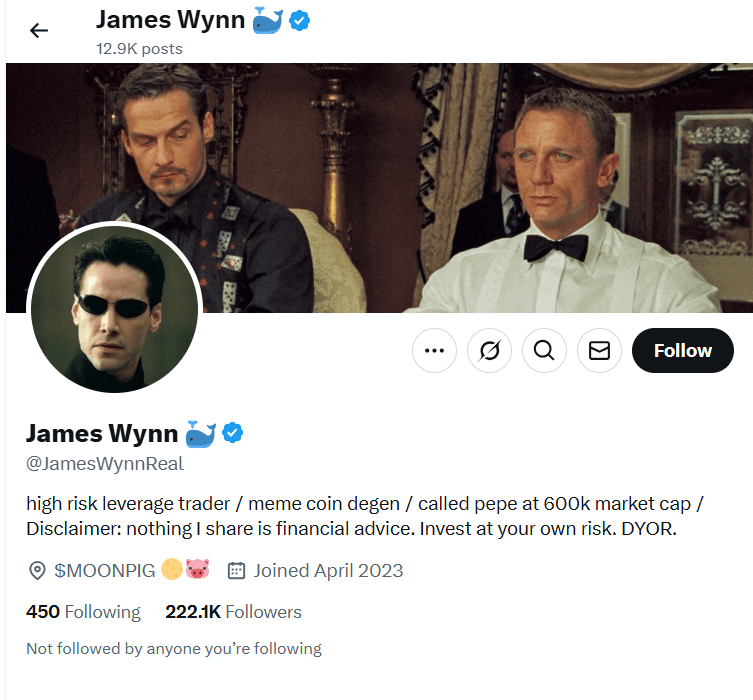 لورس :سقوط یک نهنگ: جیمز وین بیشتر سود ۸۷ میلیون دلاری خود را باخت!