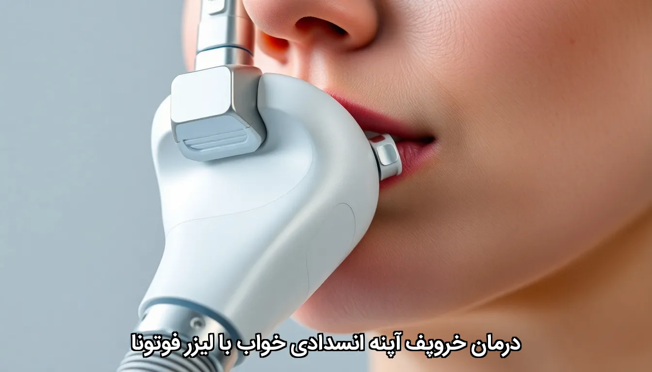 درمان خروپف آپنه انسدادی خواب با لیزر فوتونا