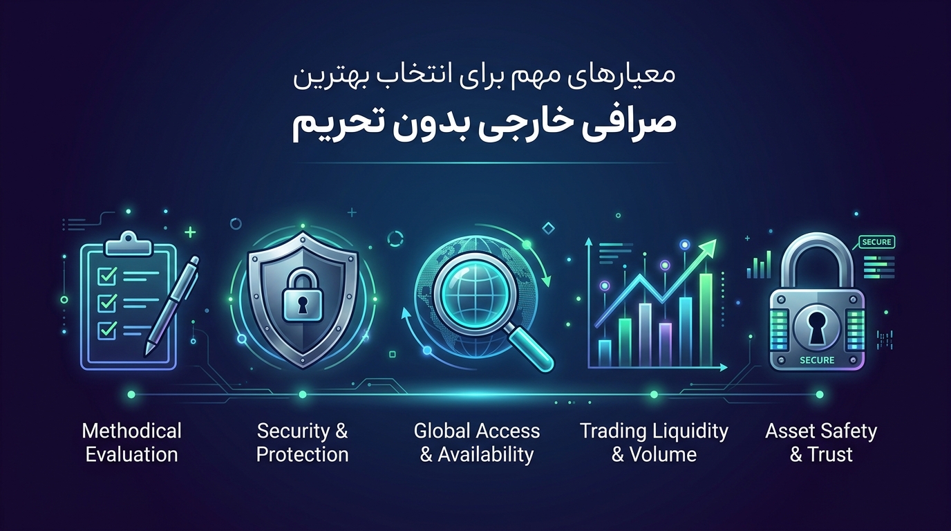 راهنمای انتخاب صرافیهای ارز دیجیتال خارجی بدون تحریم برای ایرانیان